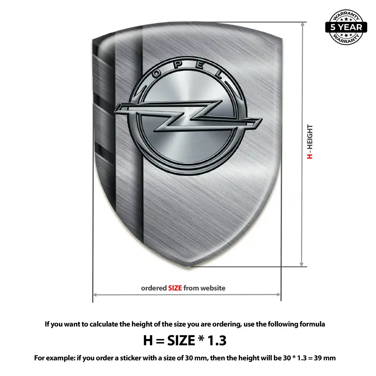 Opel Emblem Shield Superior Craft