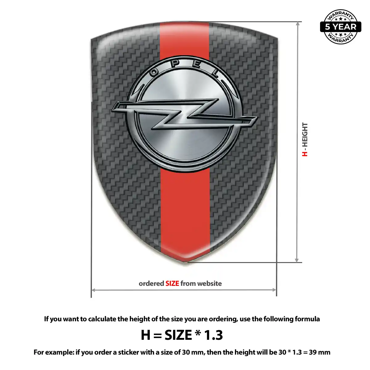 Opel Emblem Silicone Exterior Luxe