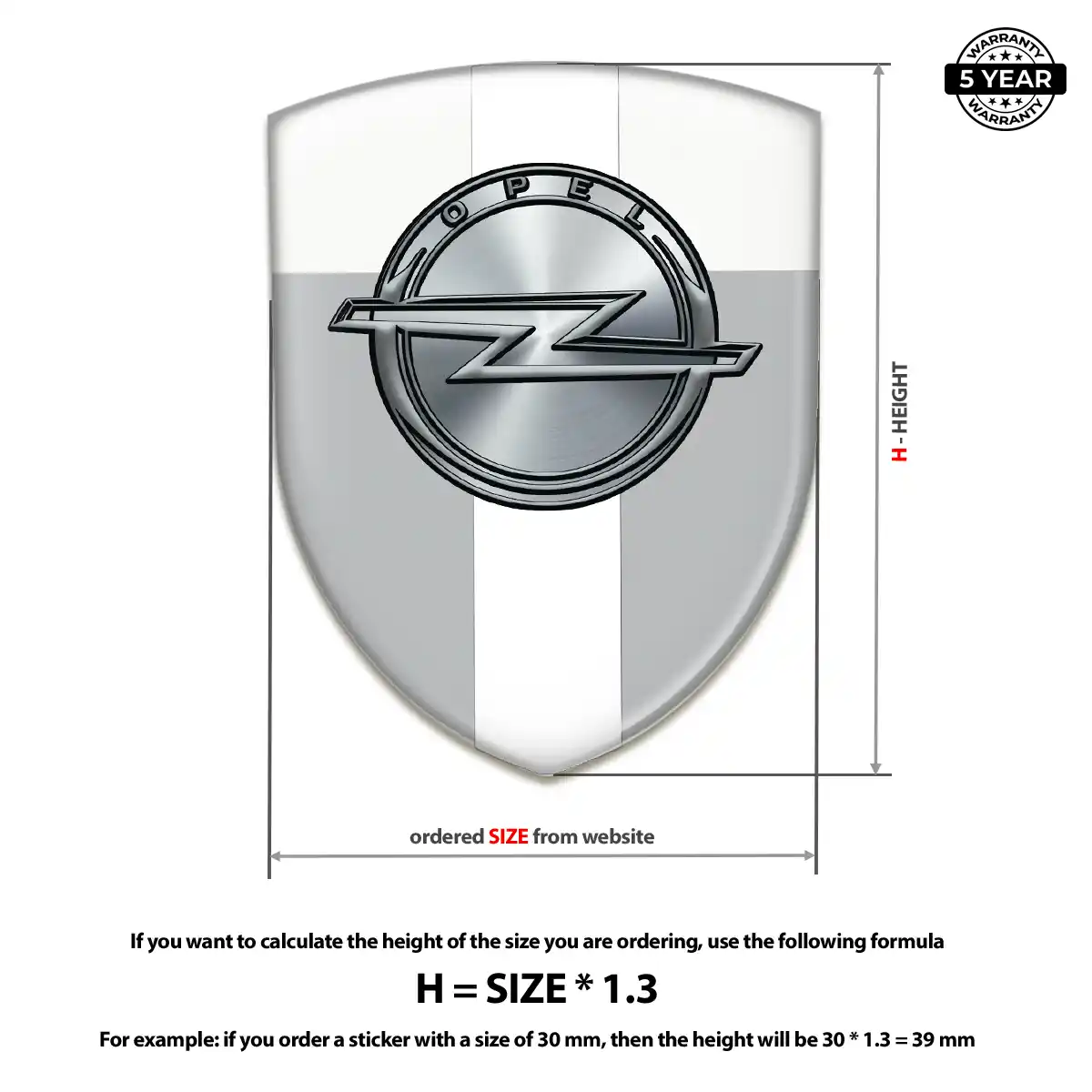 Opel Emblem Silicone Interior Elegance