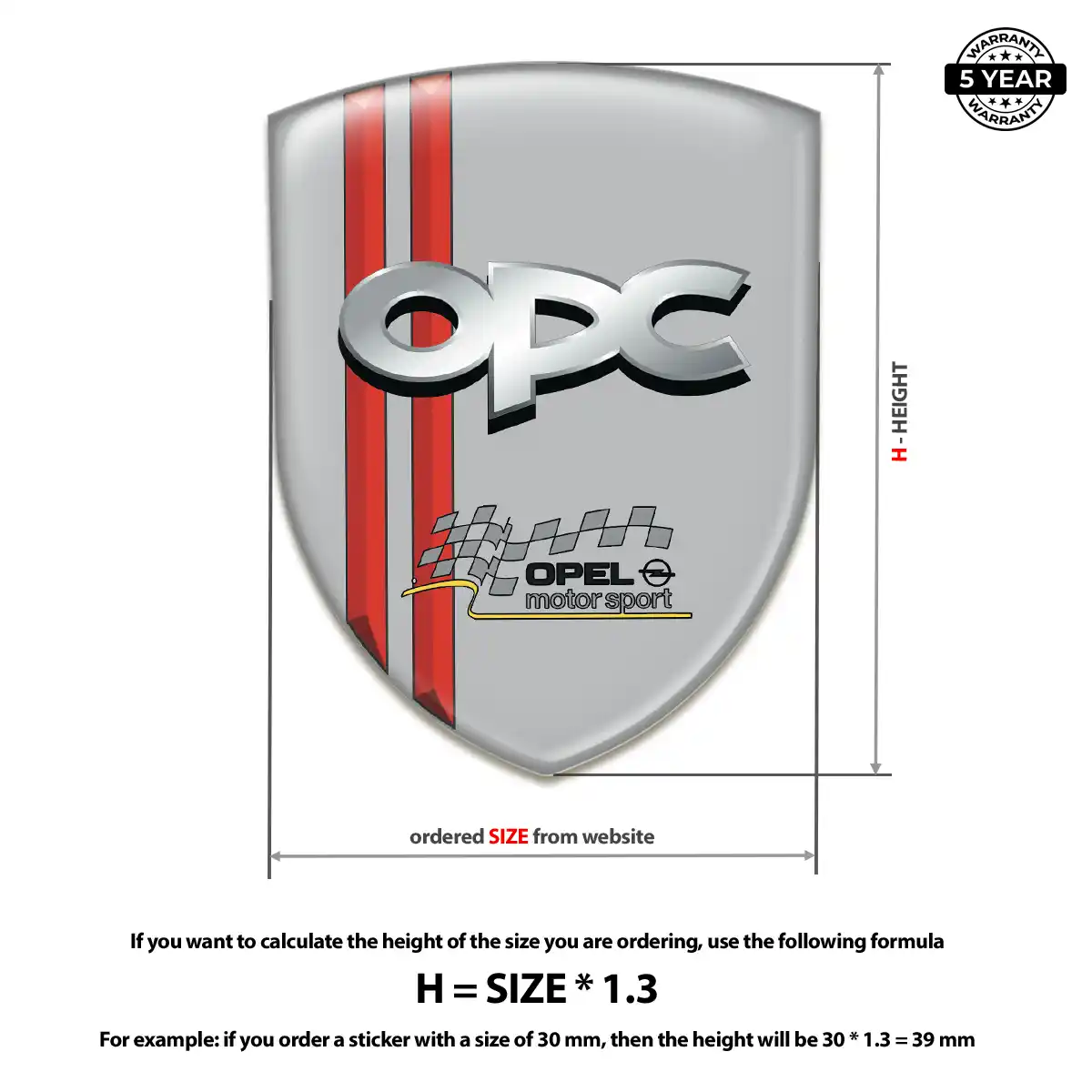 Opel Emblem Silicone Interior Luxe