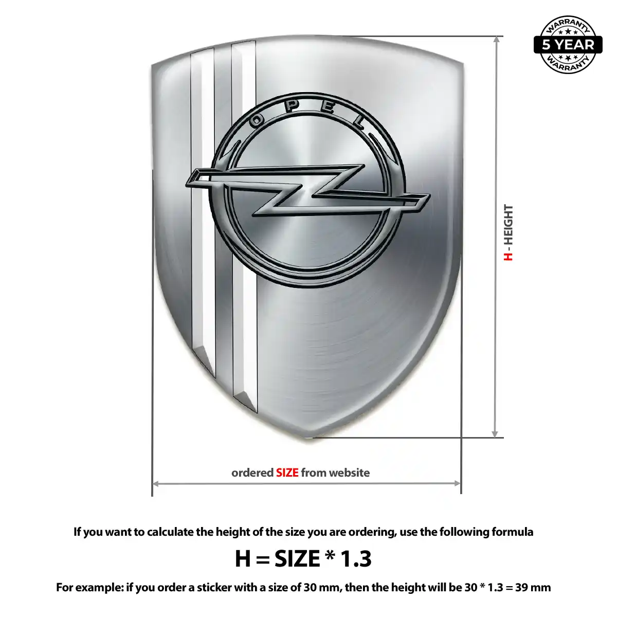 Opel Emblem Silicone Resin Elite