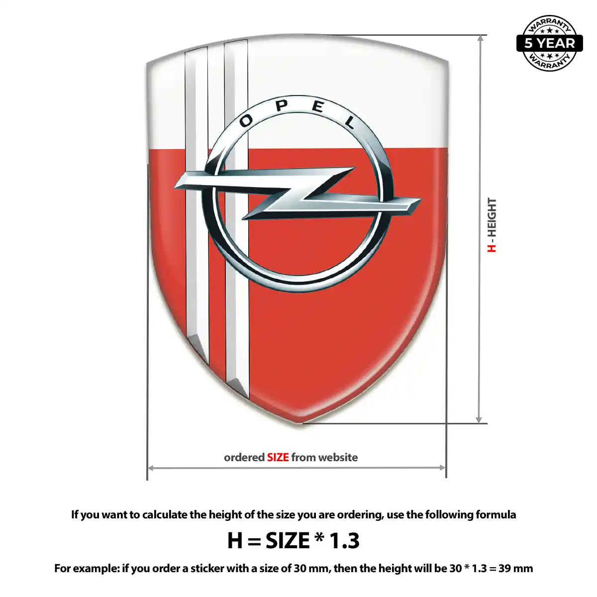 Opel Emblem Silicone Resin Luxe