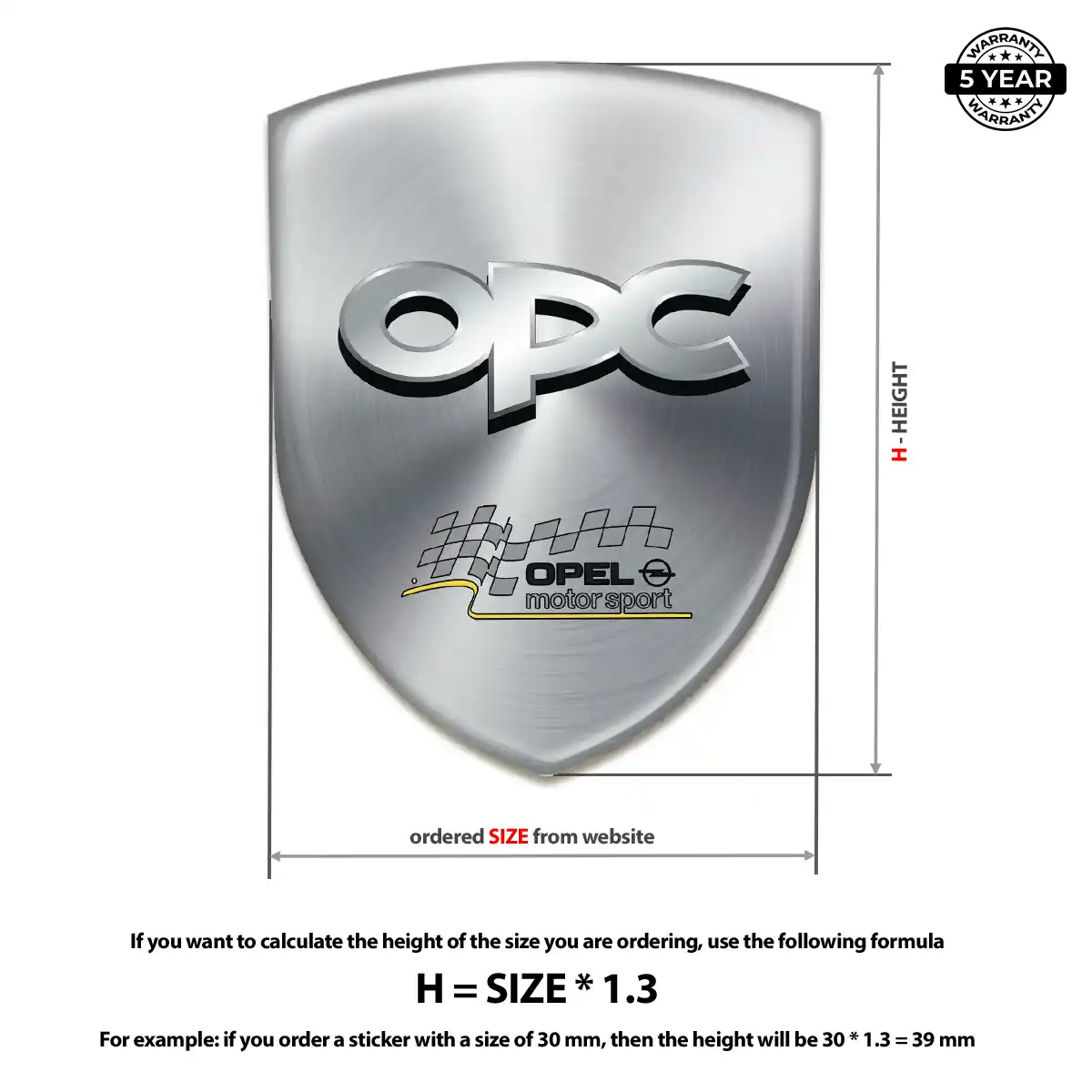 Opel Emblem Silicone Superior Craft