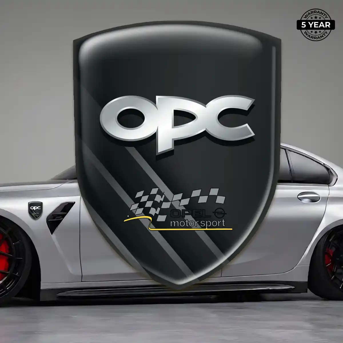 Opel Epoxy Domed Sticker Cabin Style