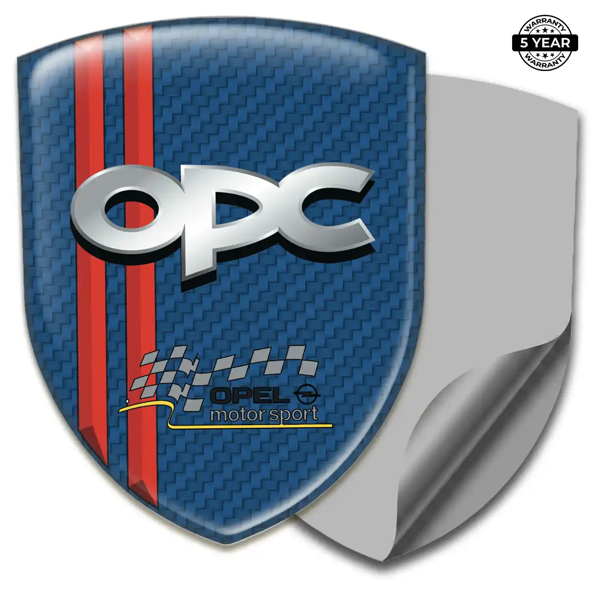 Opel Epoxy Domed Sticker Refined Design