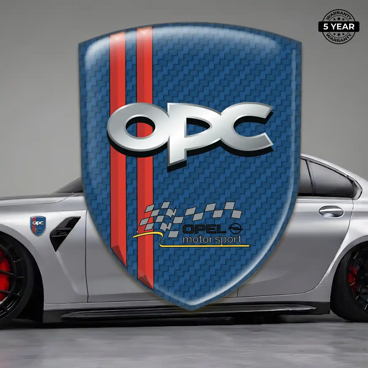Opel Epoxy Domed Sticker Refined Design