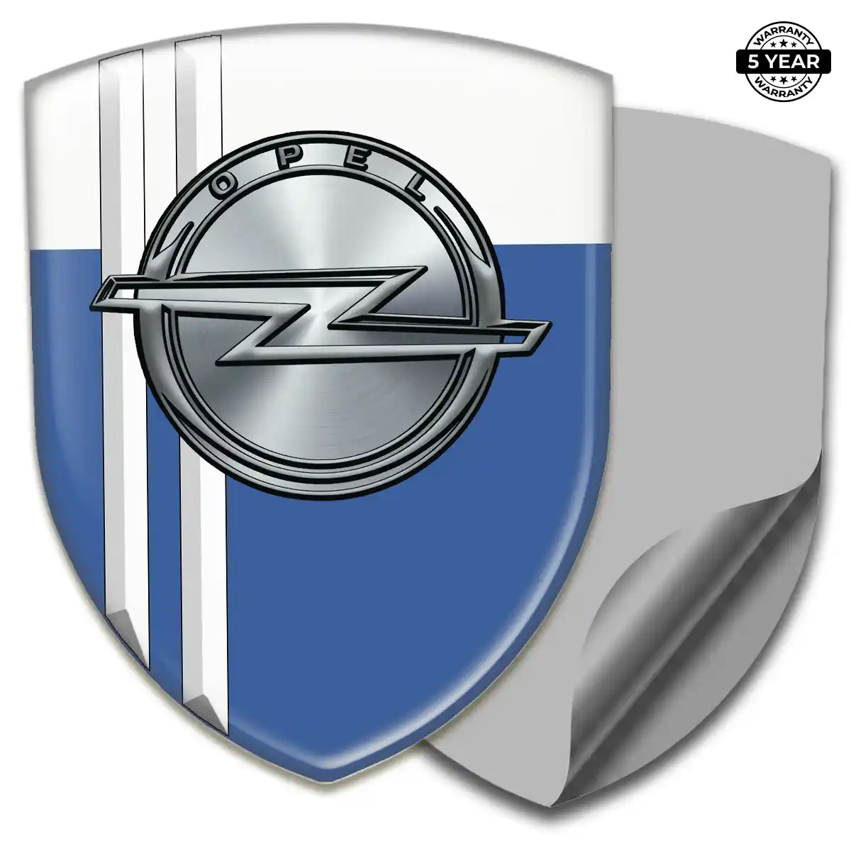 Opel Epoxy Domed Sticker Sleek Style