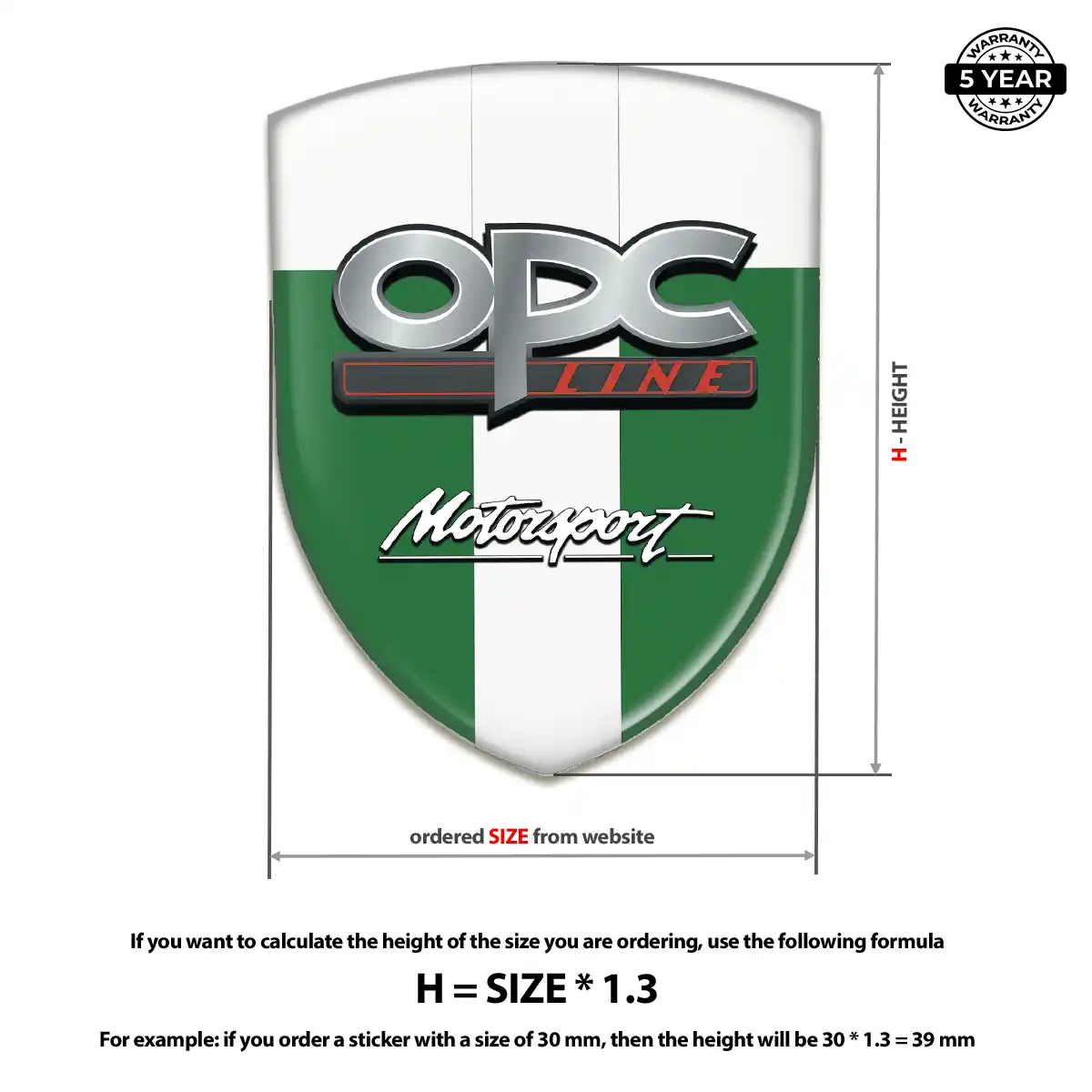 Opel Gel Badge Sticker Deluxe Edition