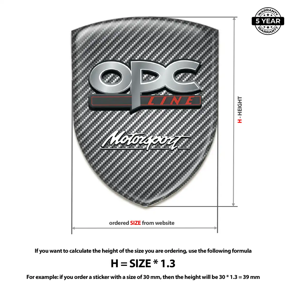 Opel Gel Badge Sticker Exclusive Series