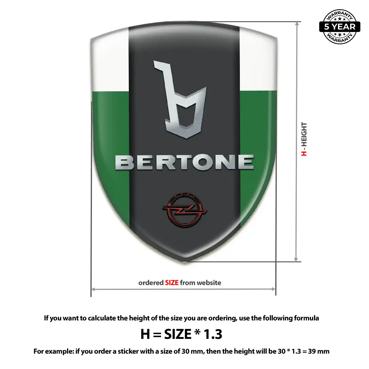 Opel Gel Badge Sticker Exterior Luxe