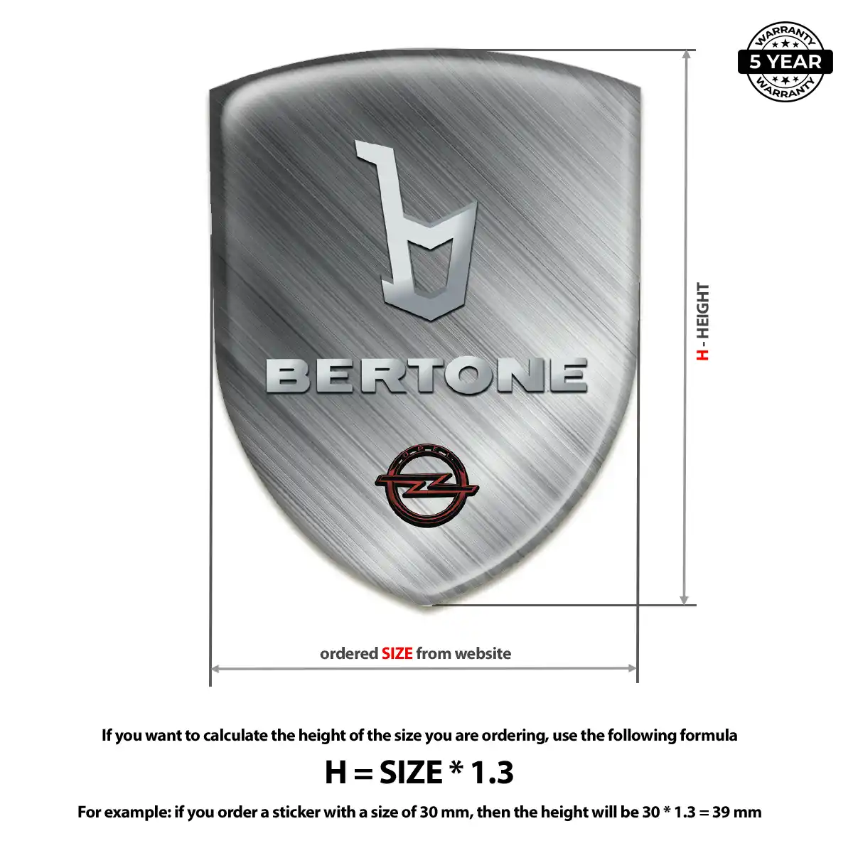 Opel Gel Badge Sticker Prime Quality