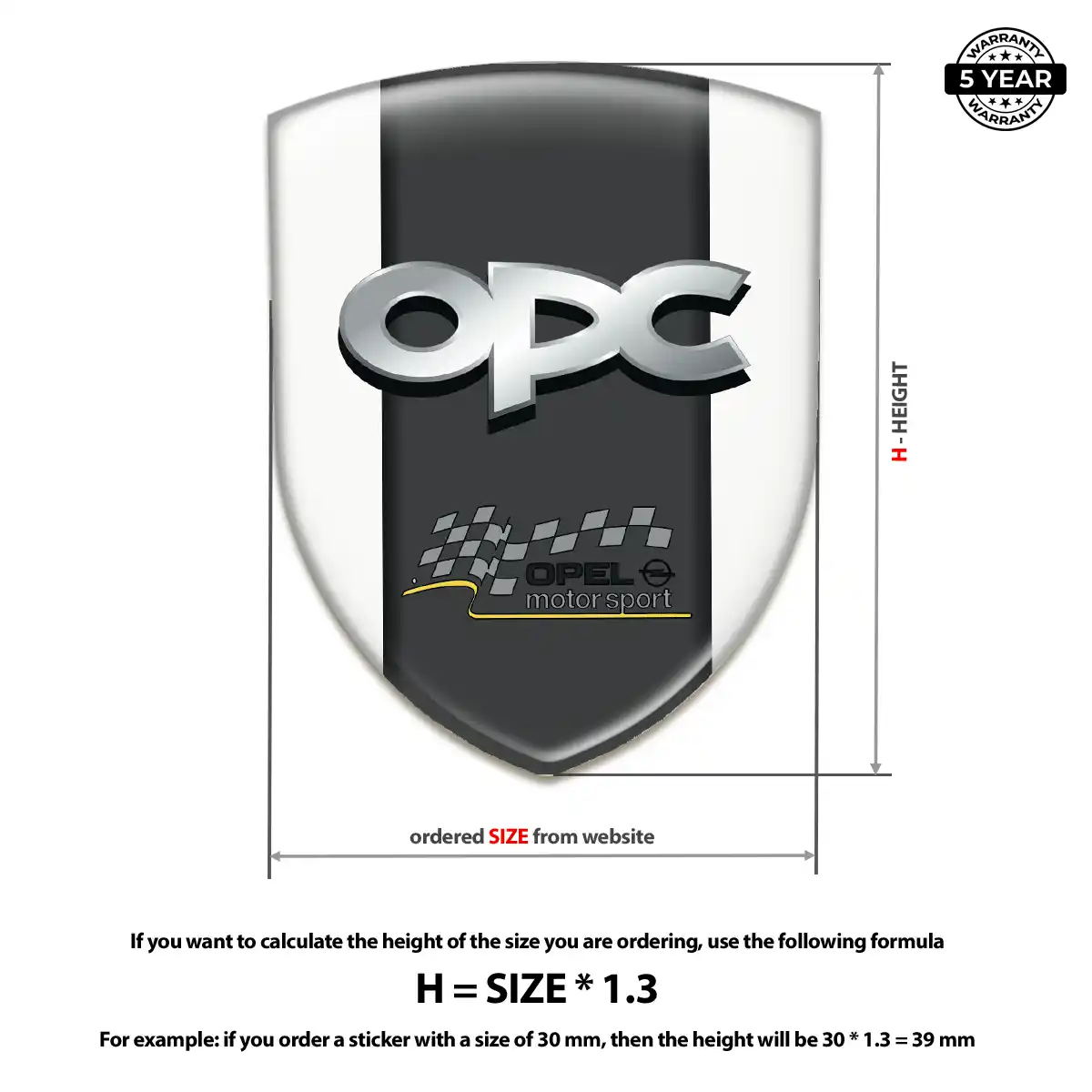 Opel Gel Badge Sticker Sleek Style