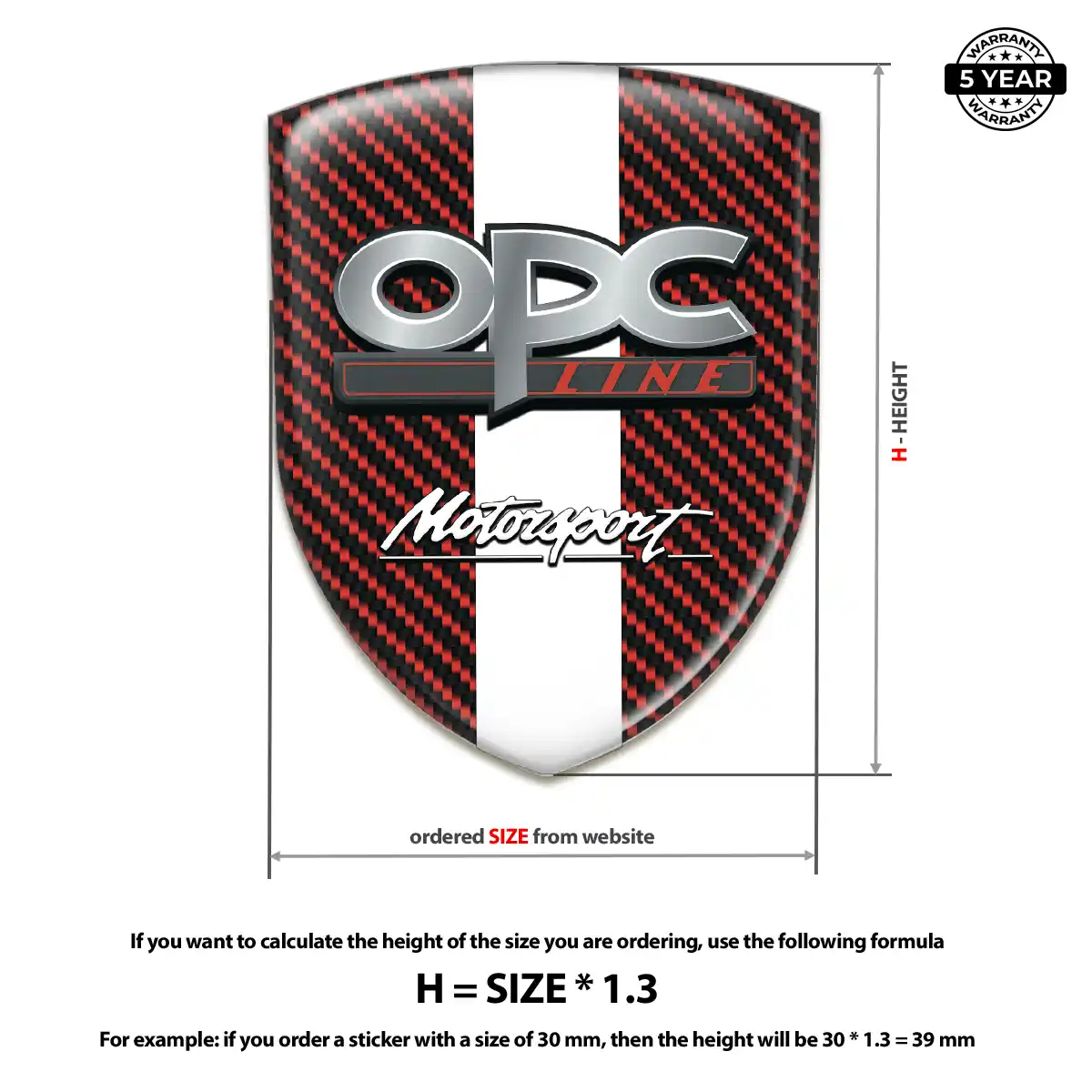Opel Gel Badge Sticker Superior Craft