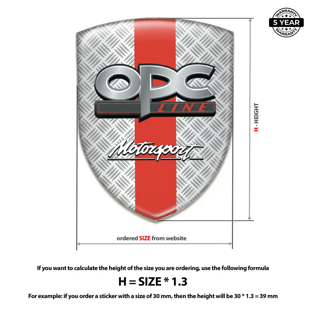 Opel Gel Emblem Sticker Deluxe Edition