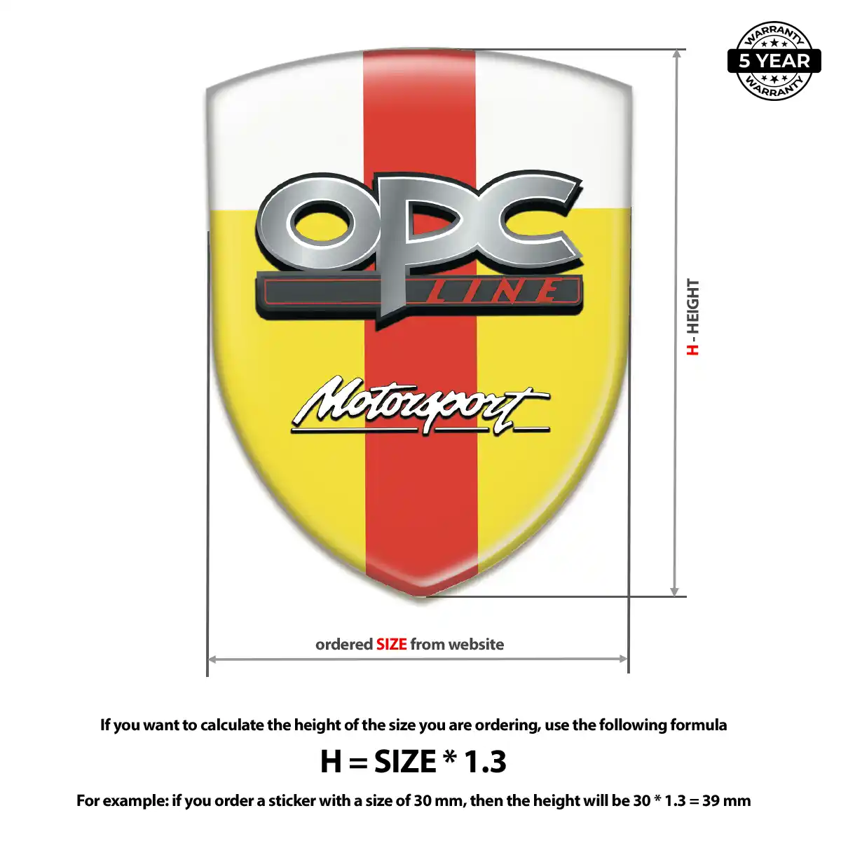 Opel Gel Emblem Sticker Exclusive Series