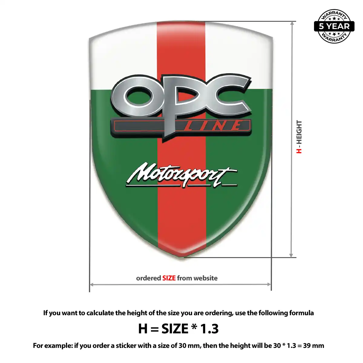 Opel Gel Emblem Sticker Prime Quality