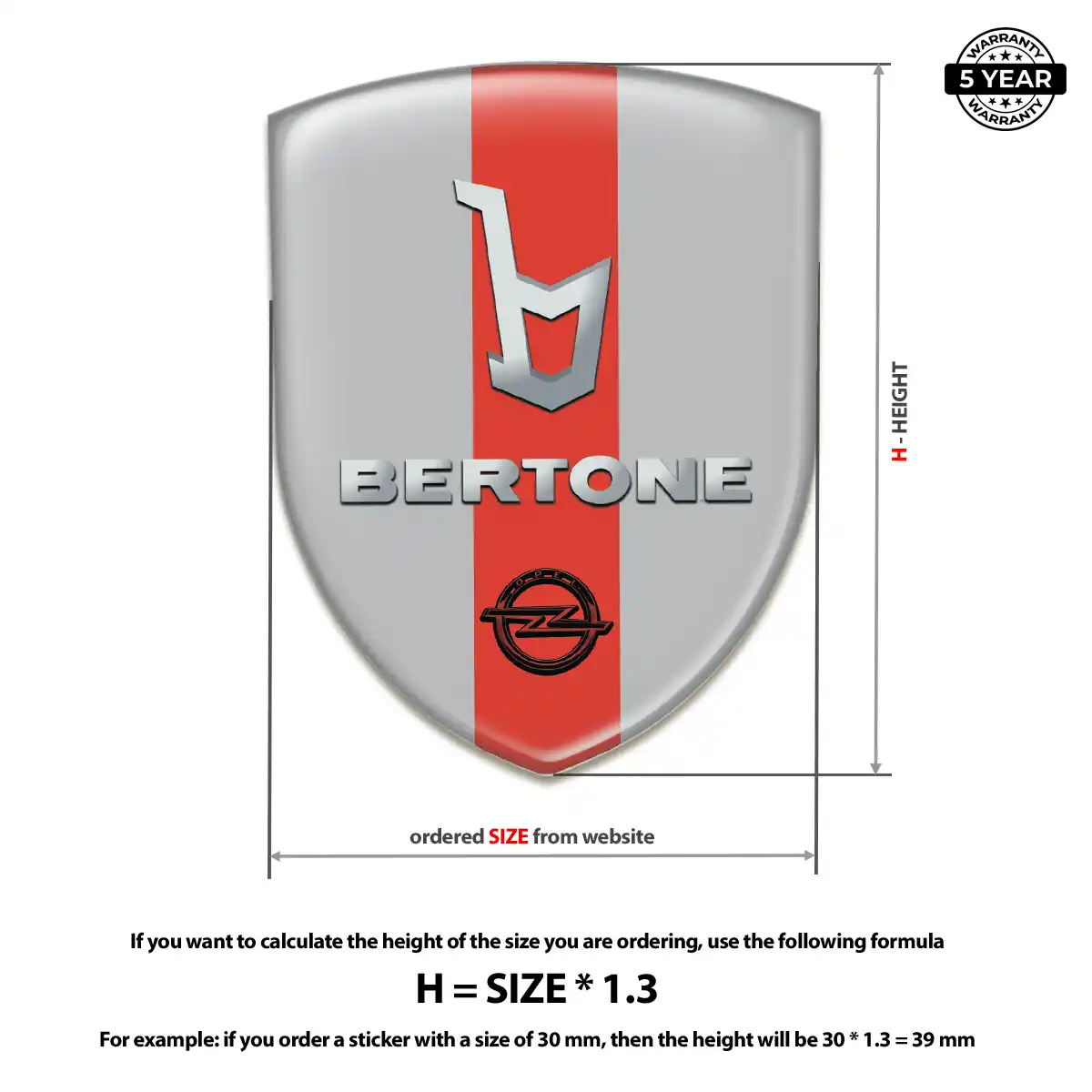 Opel Gel Emblem Sticker Refined Design