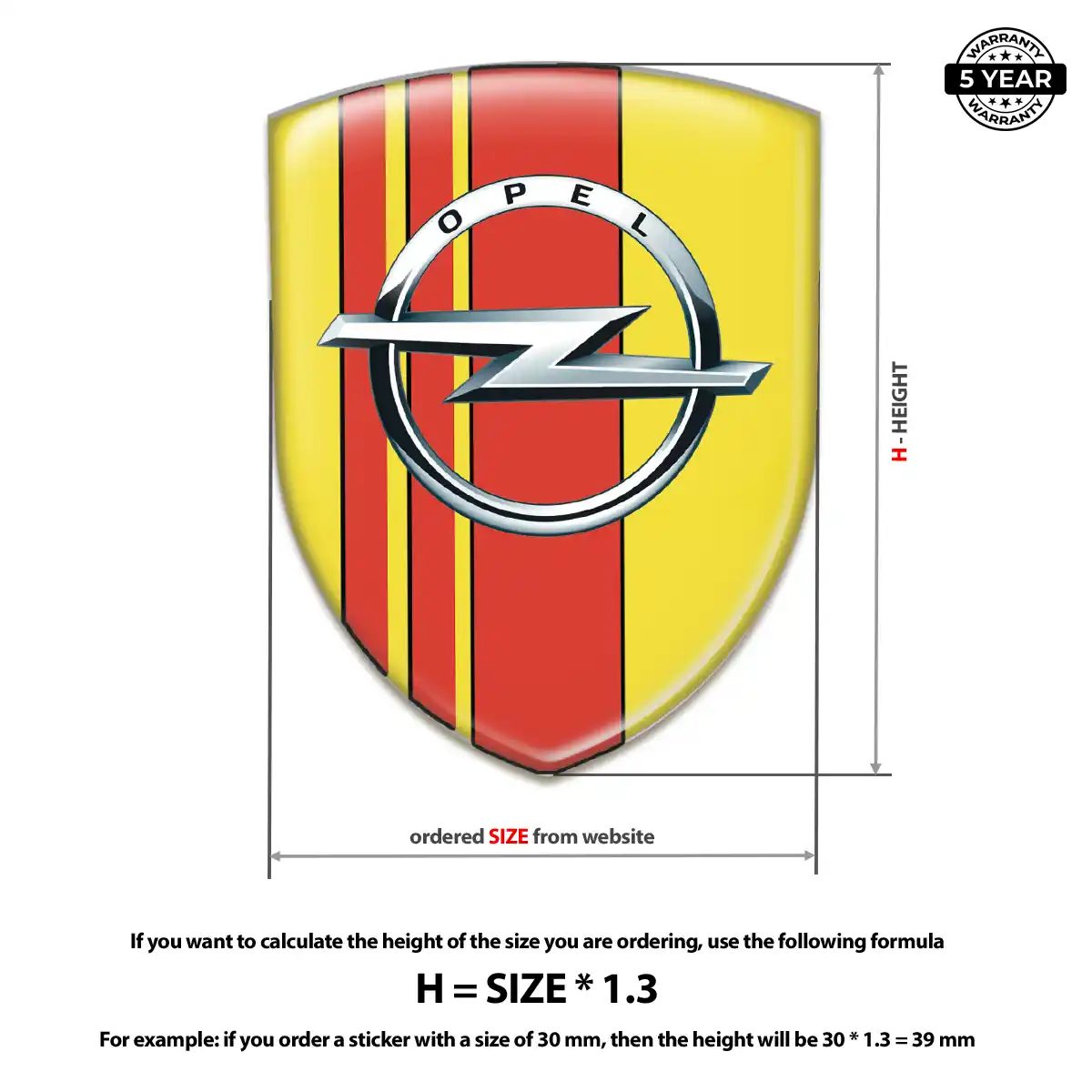 Opel Logo Badge Cabin Style