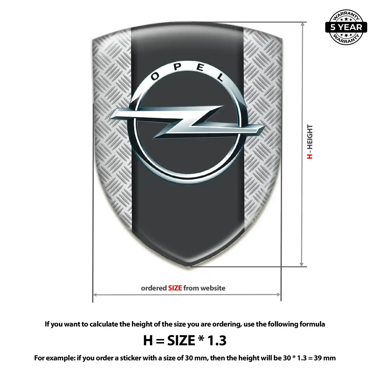 Opel Logo Badge Deluxe Edition