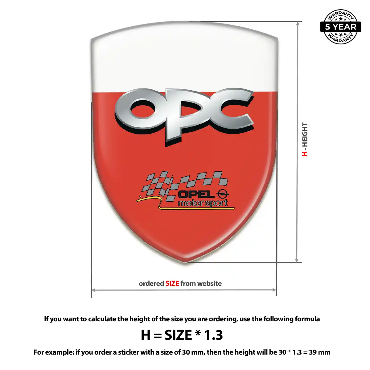 Opel Logo Badge Elite Finish