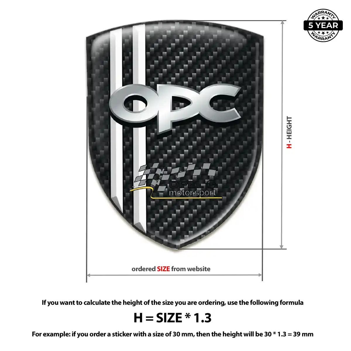 Opel Logo Badge Interior Luxe