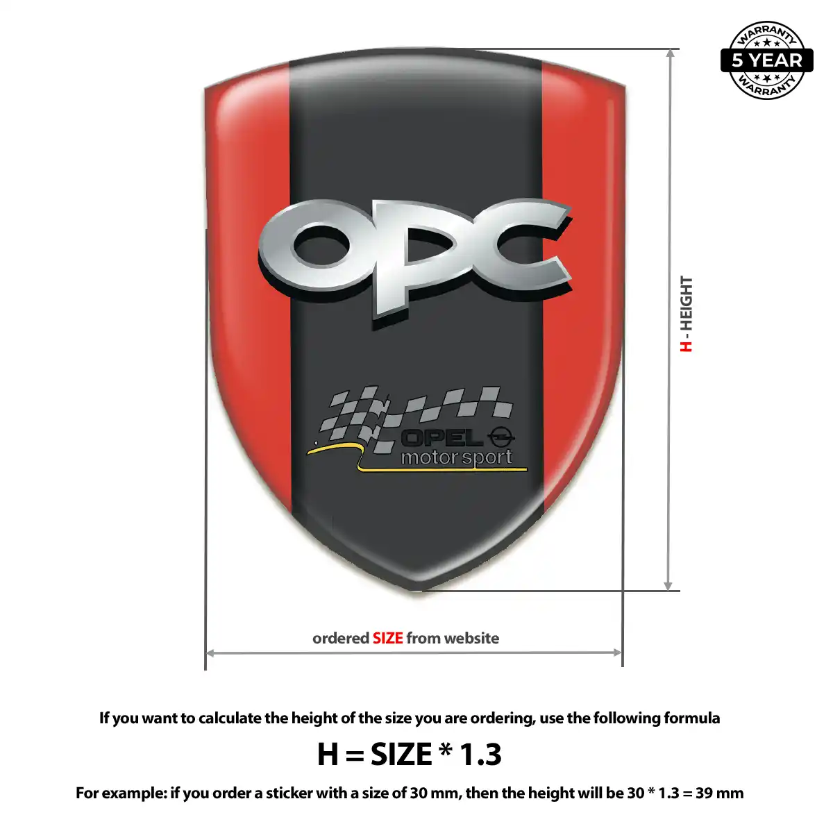 Opel Logo Badge Opulent Line
