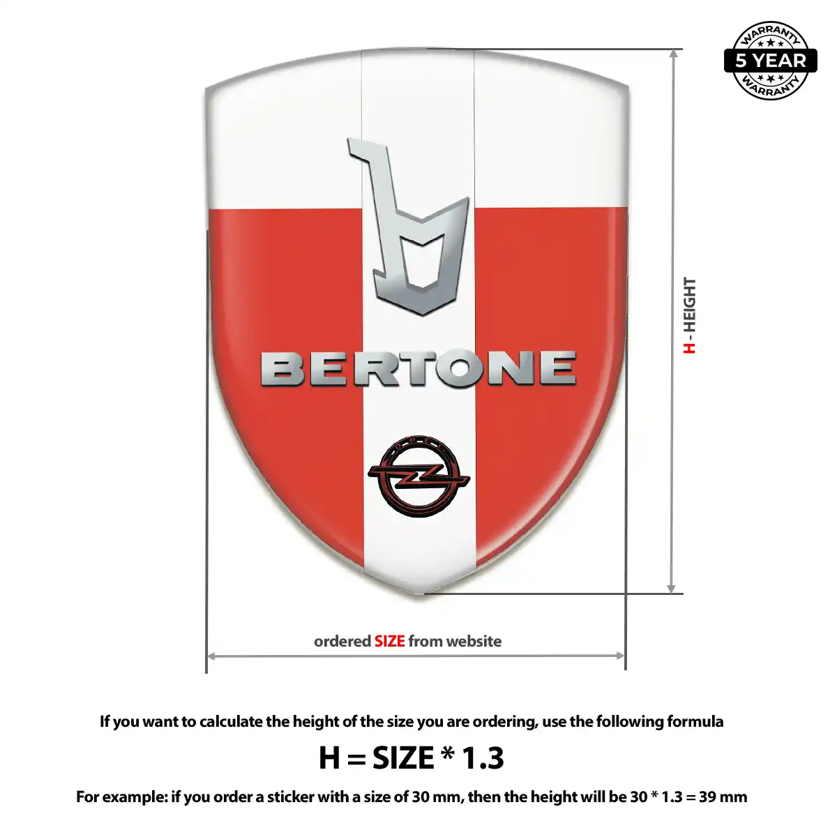 Opel Logo Badge Outer Style