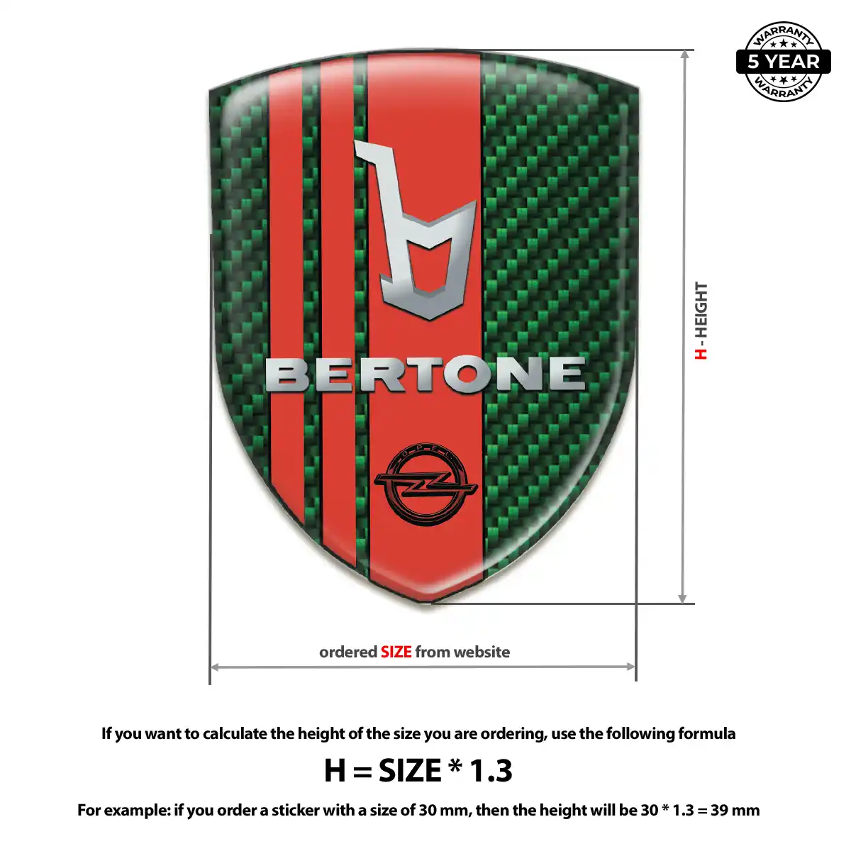 Opel Logo Badge Premium Dome