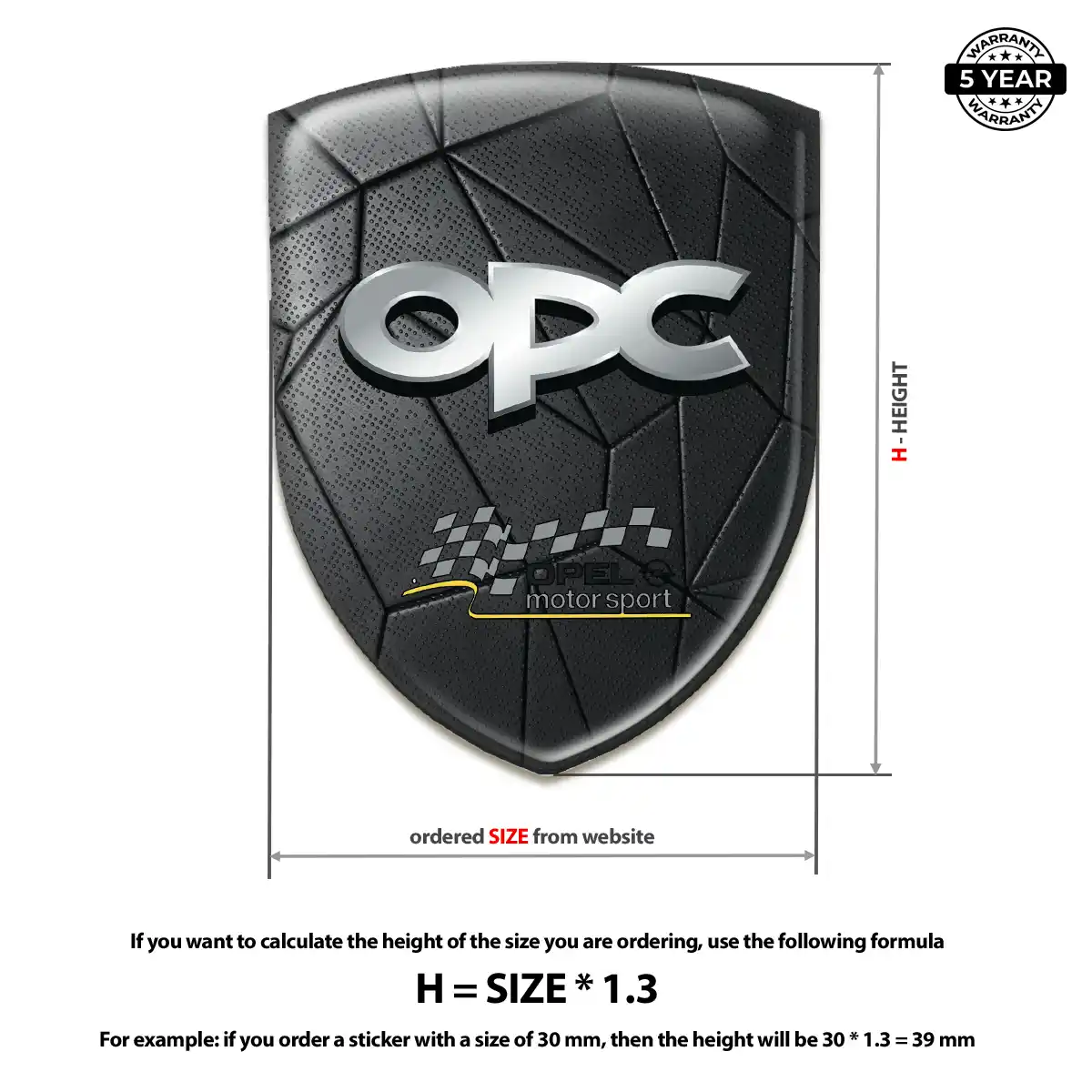 Opel Logo Badge Prestige Line