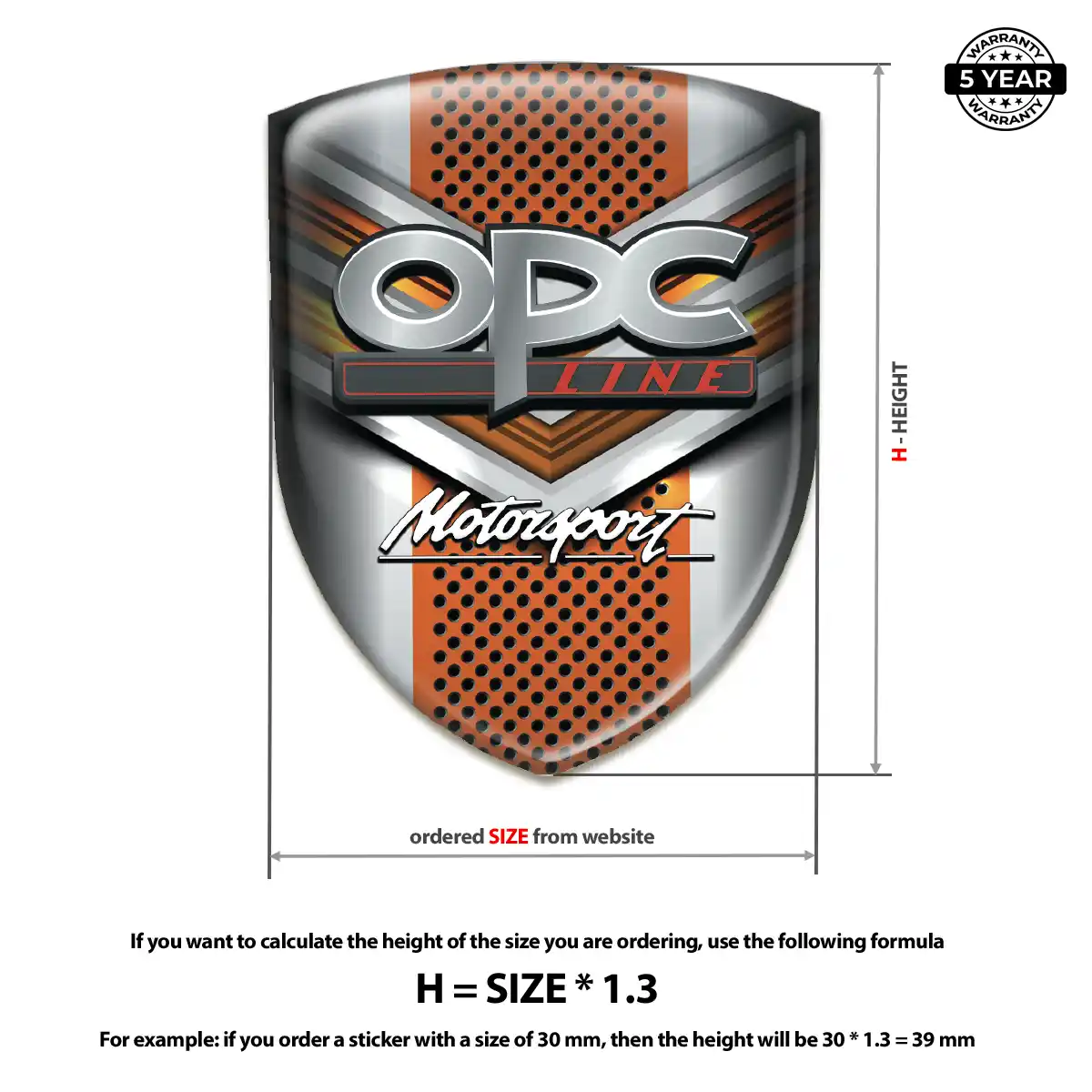 Opel Logo Badge Resin Elite
