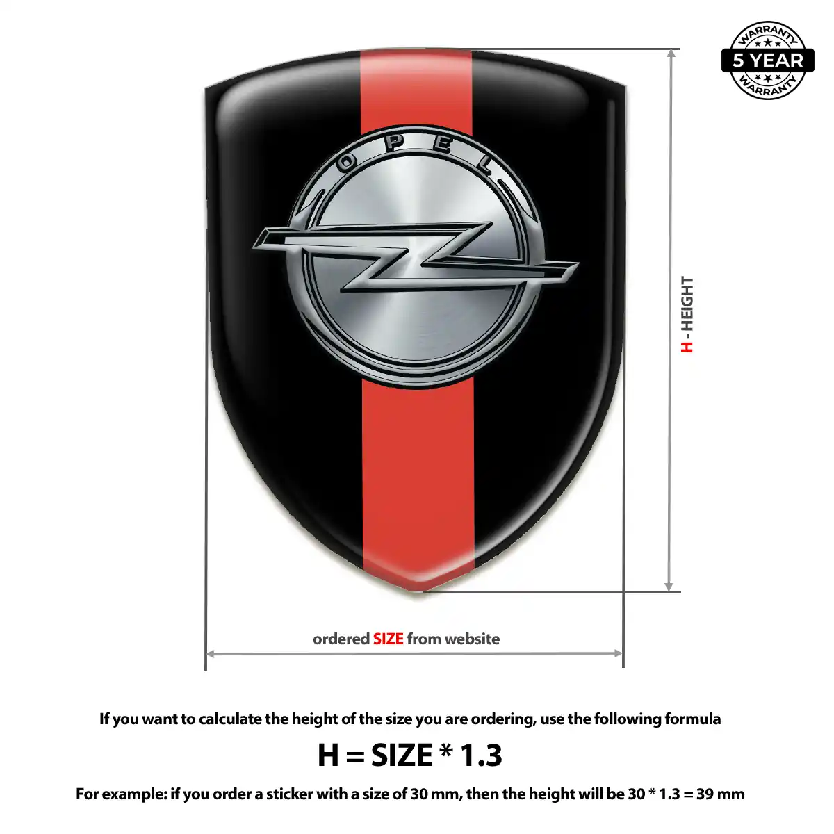 Opel Logo Badge Signature Grade