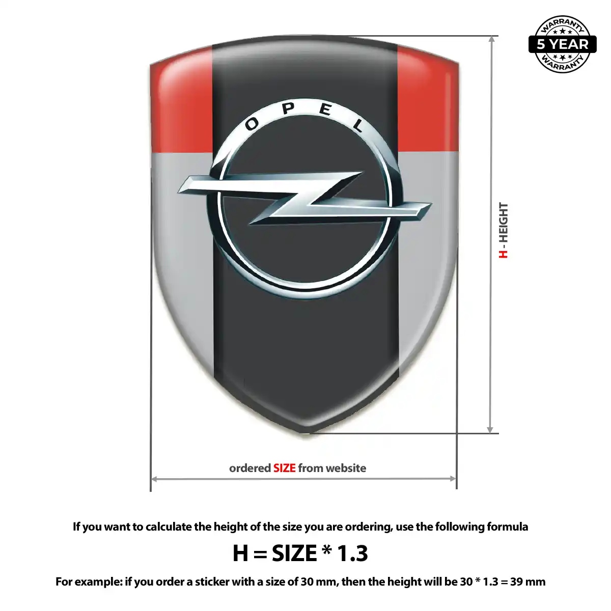 Opel Logo Emblem Cabin Style