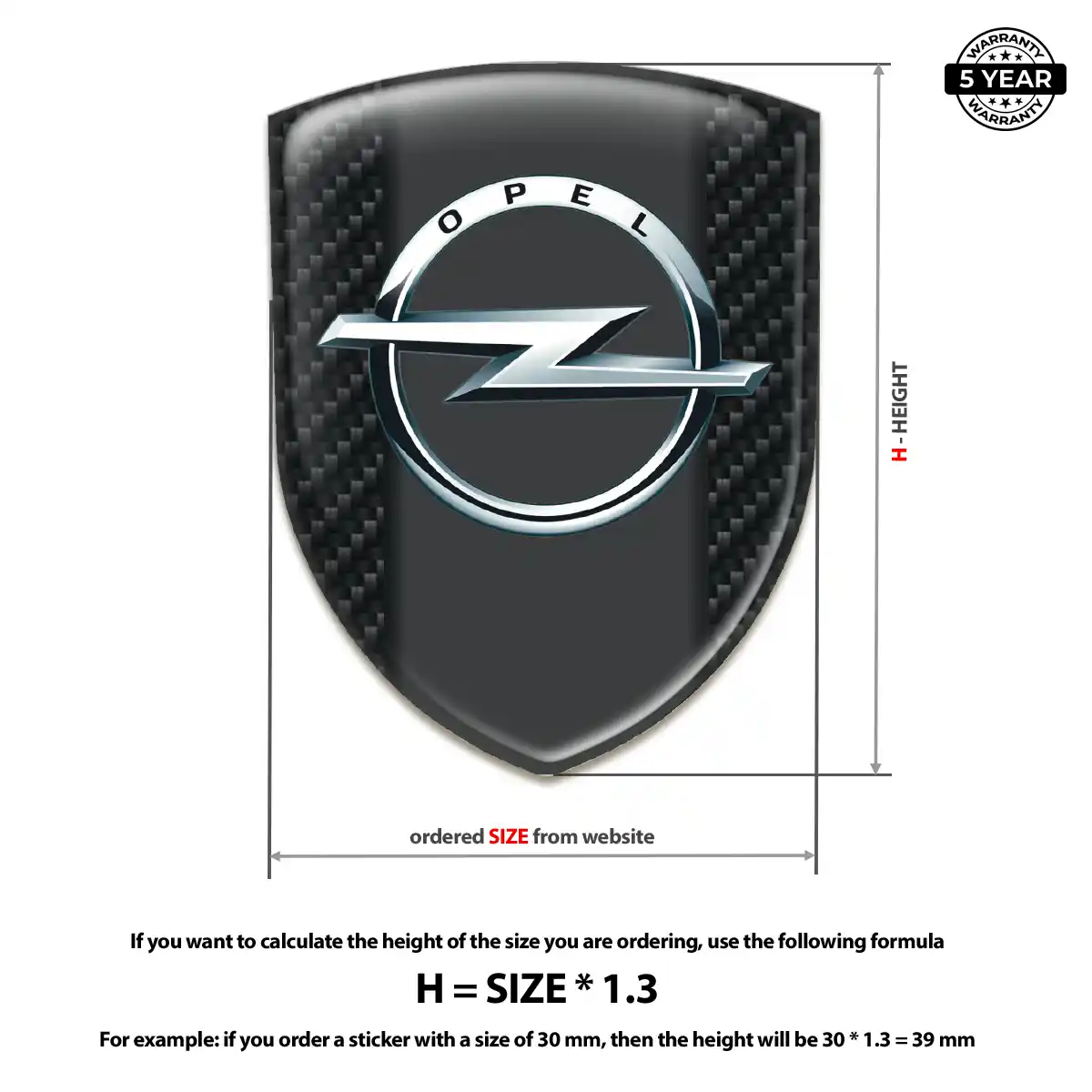 Opel Logo Emblem Exclusive Series