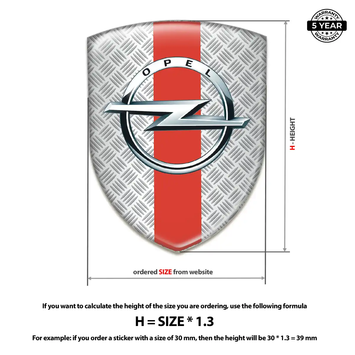 Opel Logo Emblem Outer Style