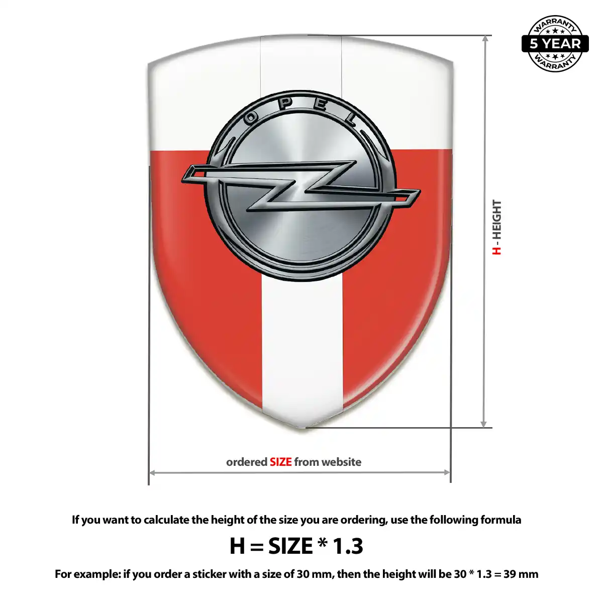 Opel Logo Emblem Prestige Line
