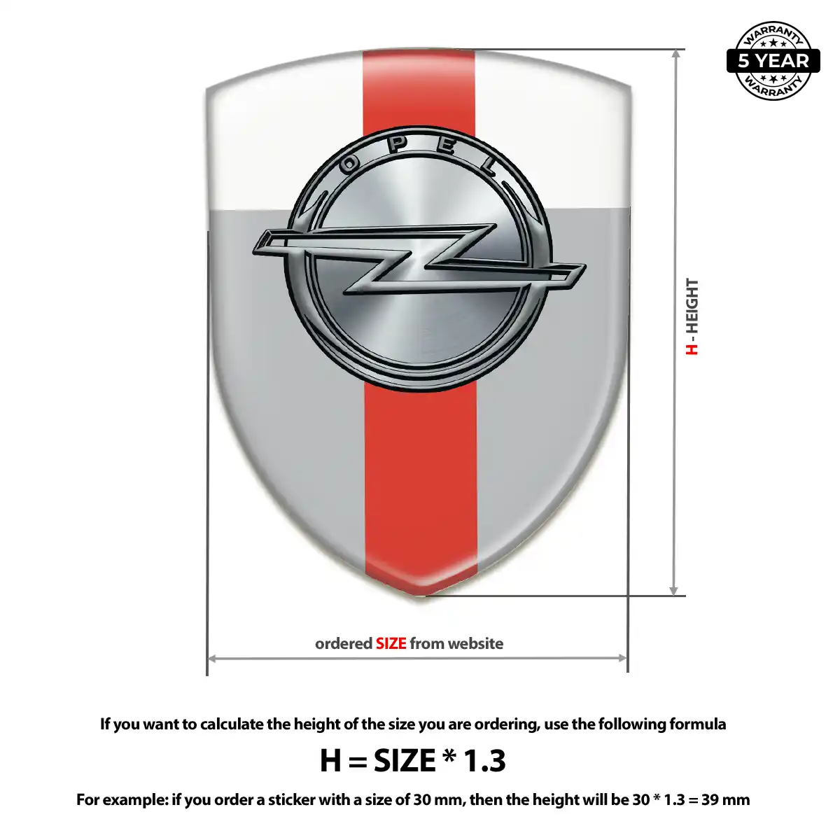 Opel Logo Emblem Resin Luxe