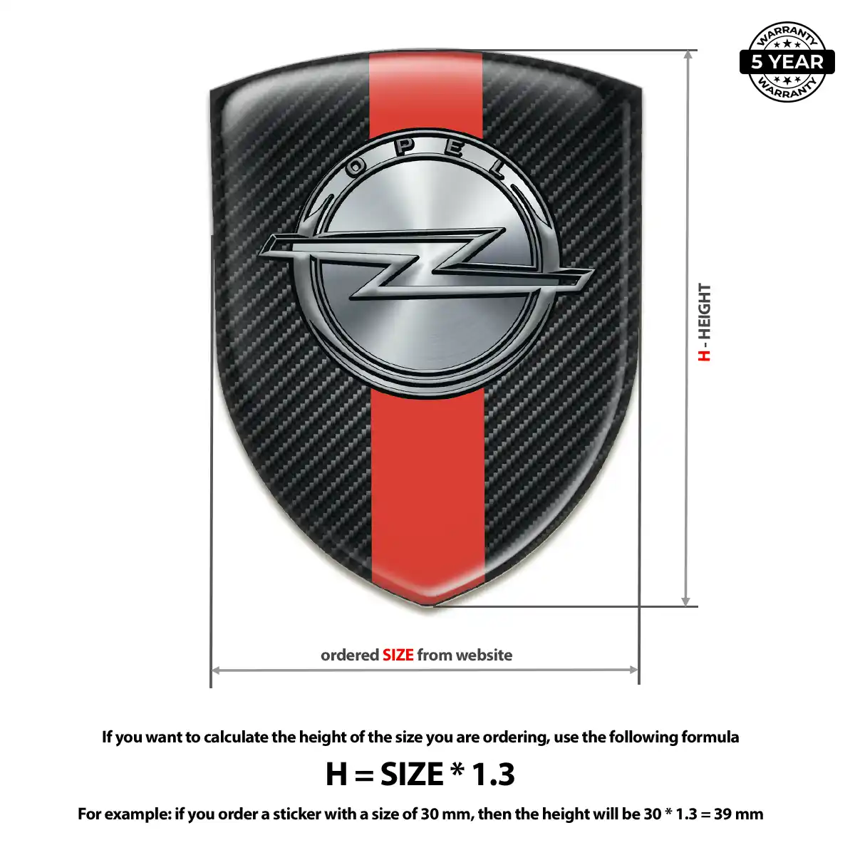 Opel Logo Emblem Superior Craft