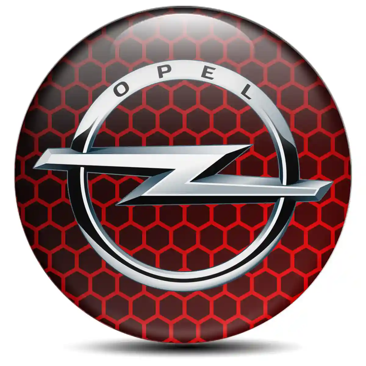 Opel Logo Silicone Badge Self-Adhesive Stylish Design