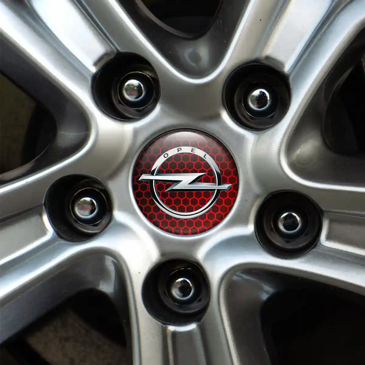 Opel Logo Silicone Badge Self-Adhesive Stylish Design