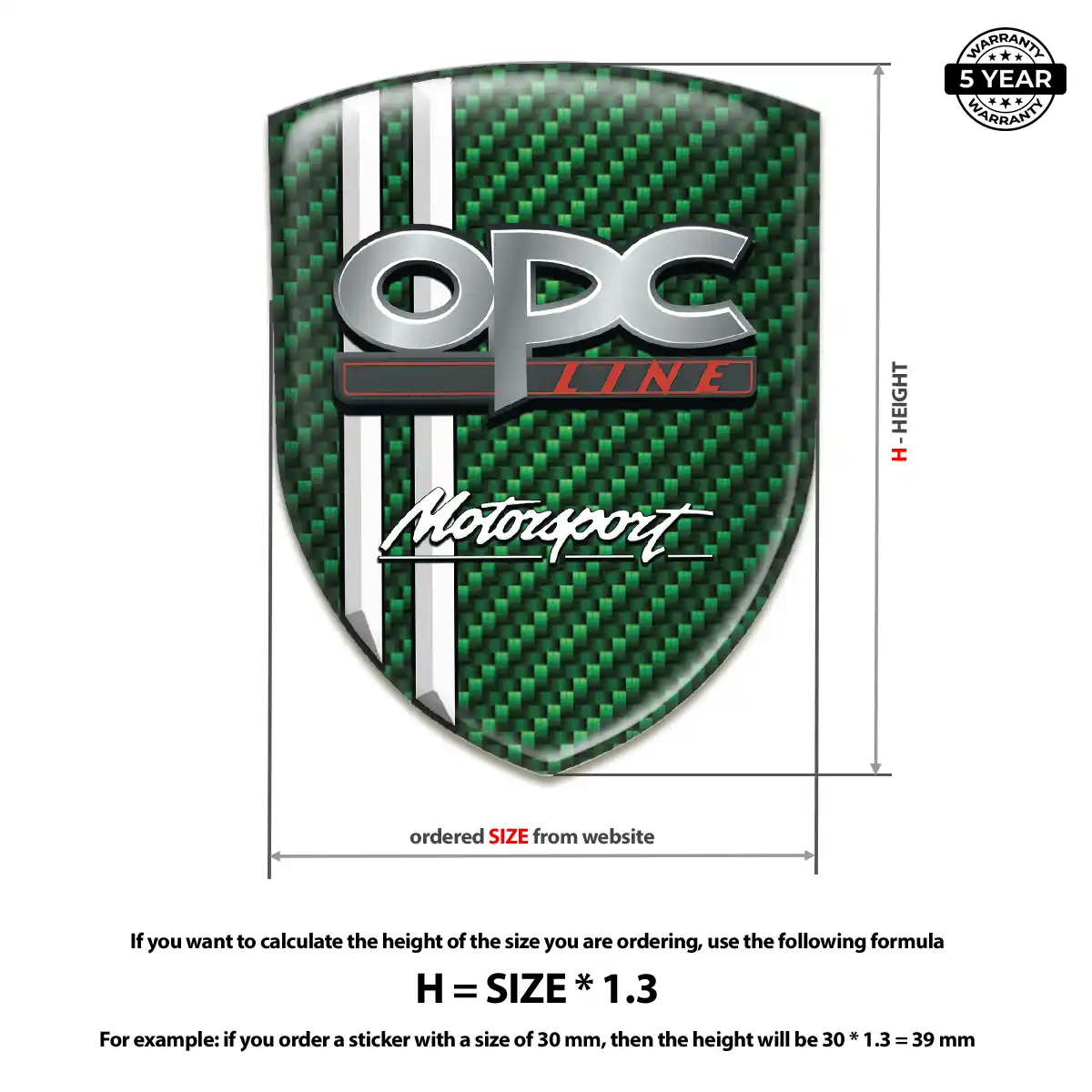 Opel Logo Sticker Cabin Style