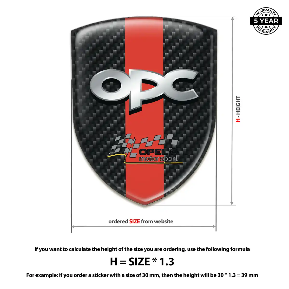 Opel Logo Sticker Deluxe Edition