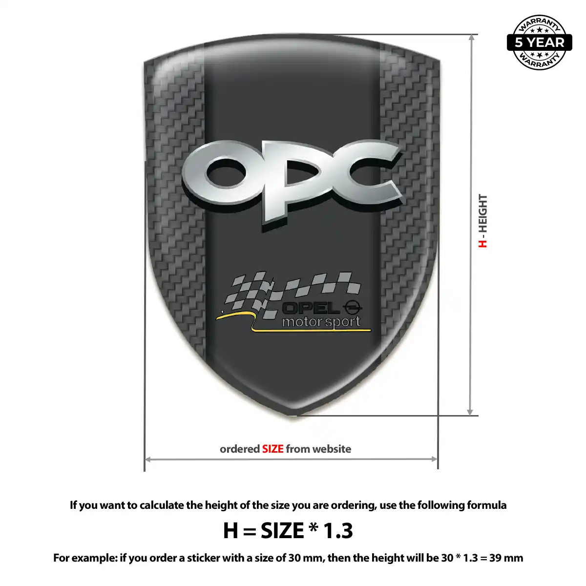 Opel Logo Sticker Exclusive Series