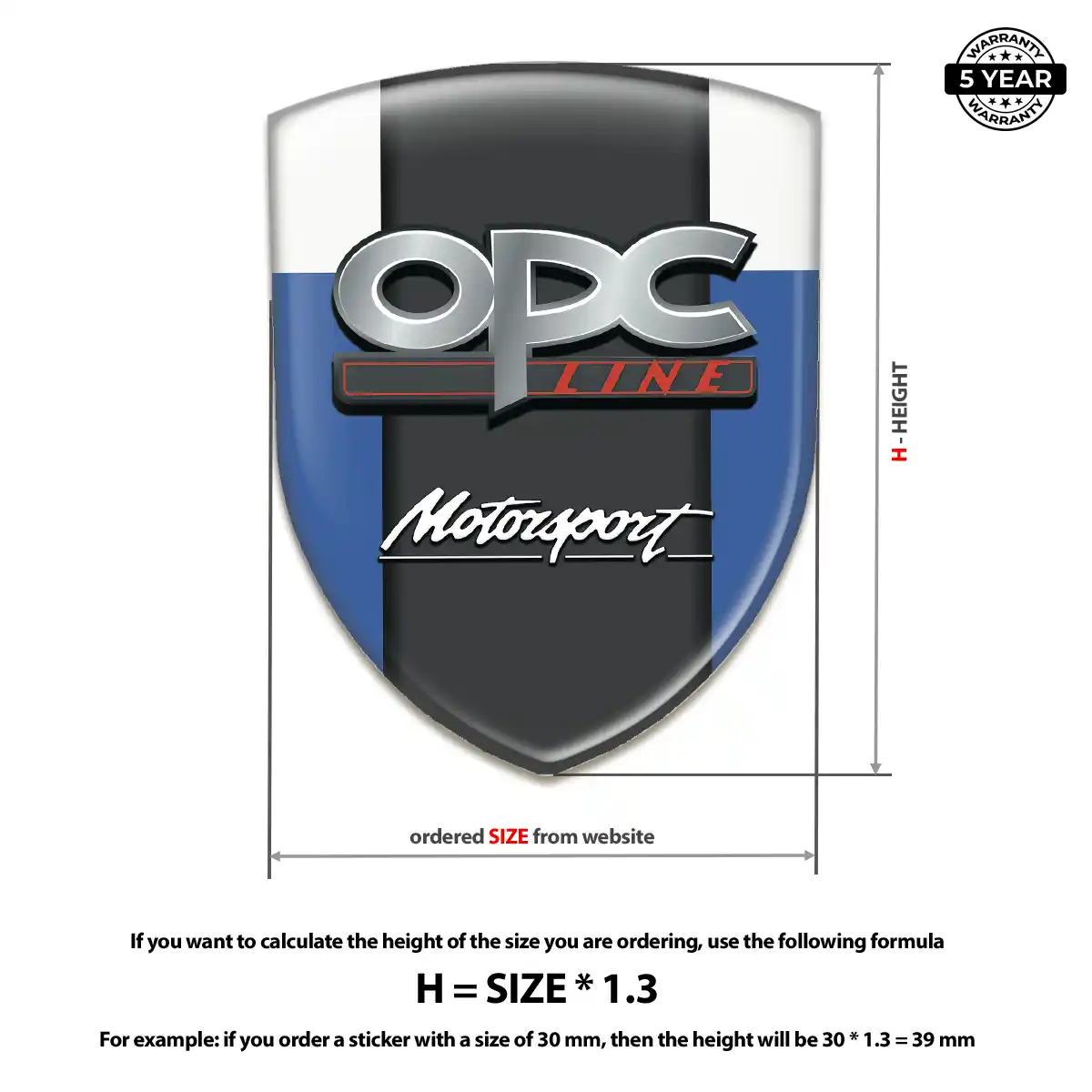 Opel Logo Sticker Interior Luxe