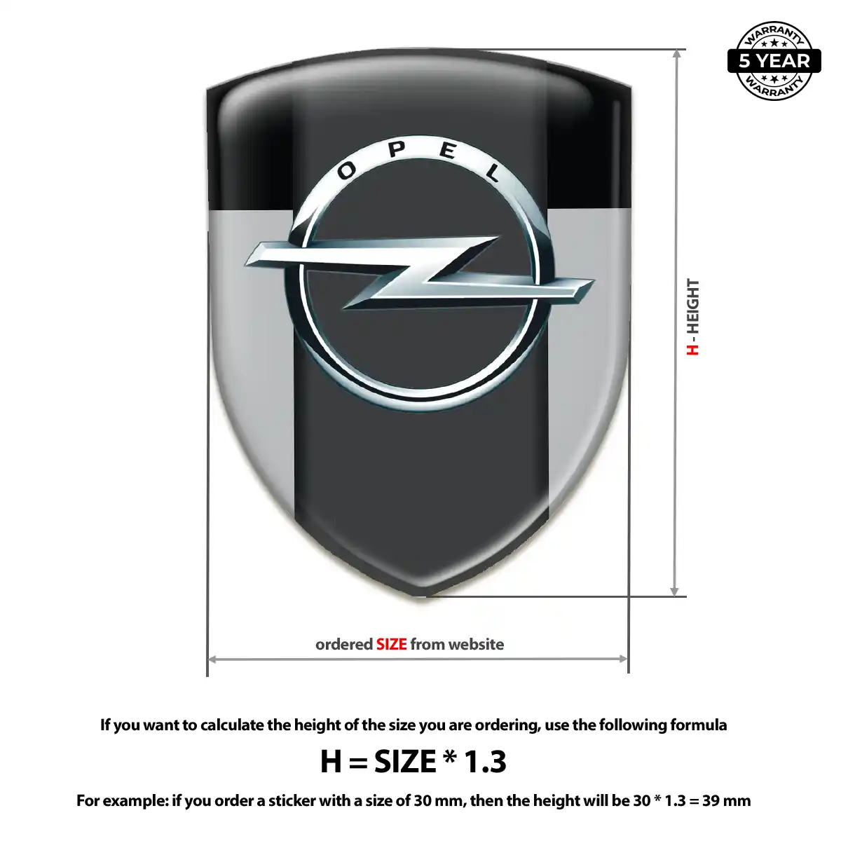 Opel Logo Sticker Opulent Line