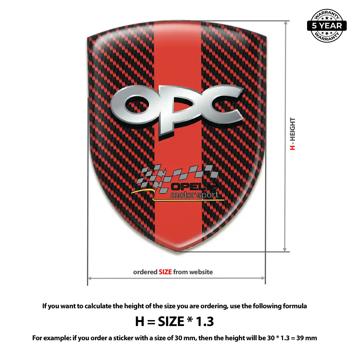 Opel Logo Sticker Outer Style