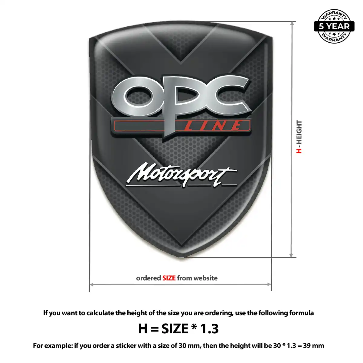 Opel Logo Sticker Refined Design