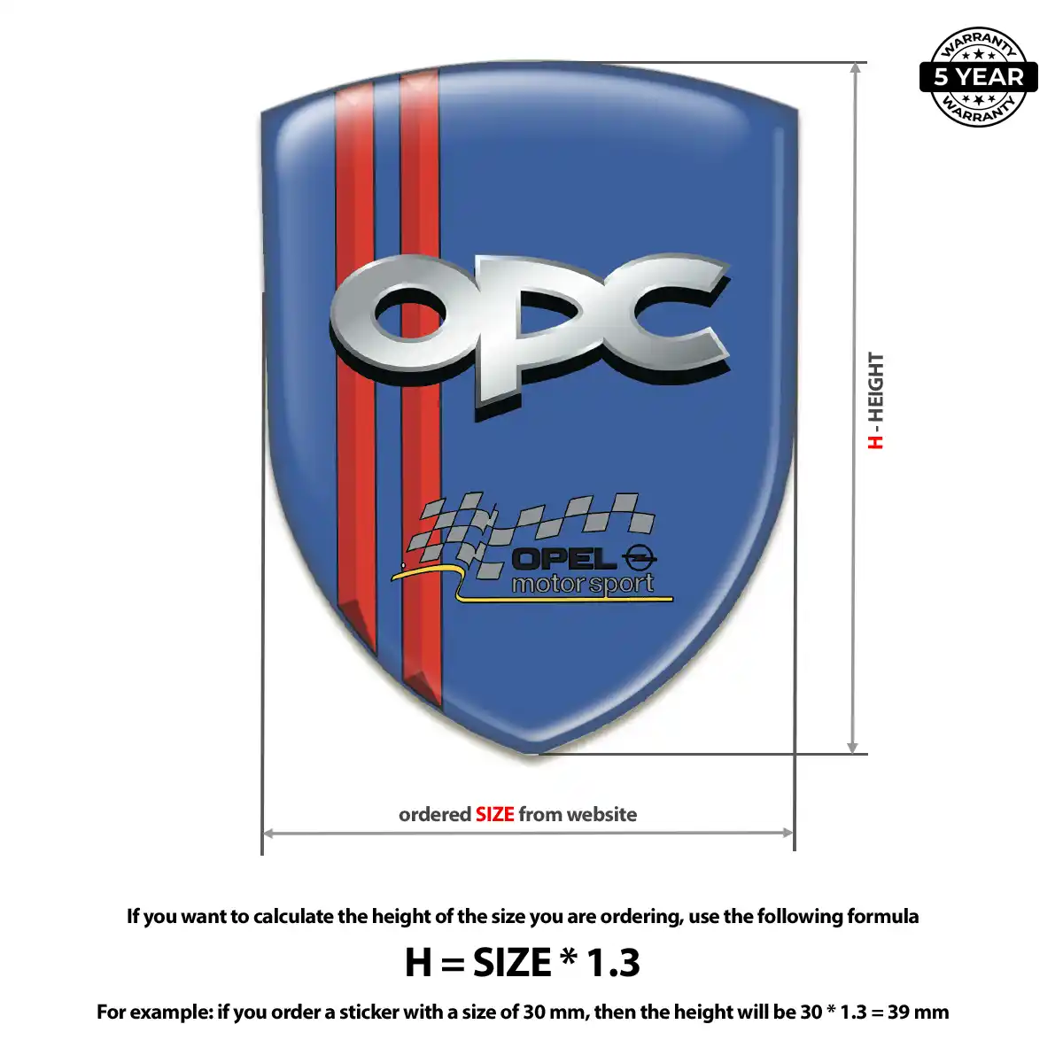 Opel Logo Sticker Sleek Style