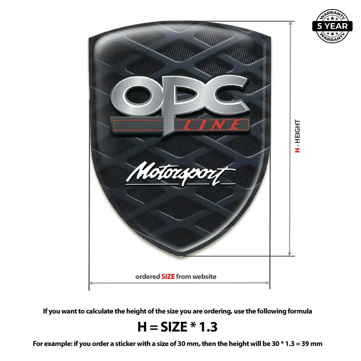 Opel Logo Sticker Superior Craft