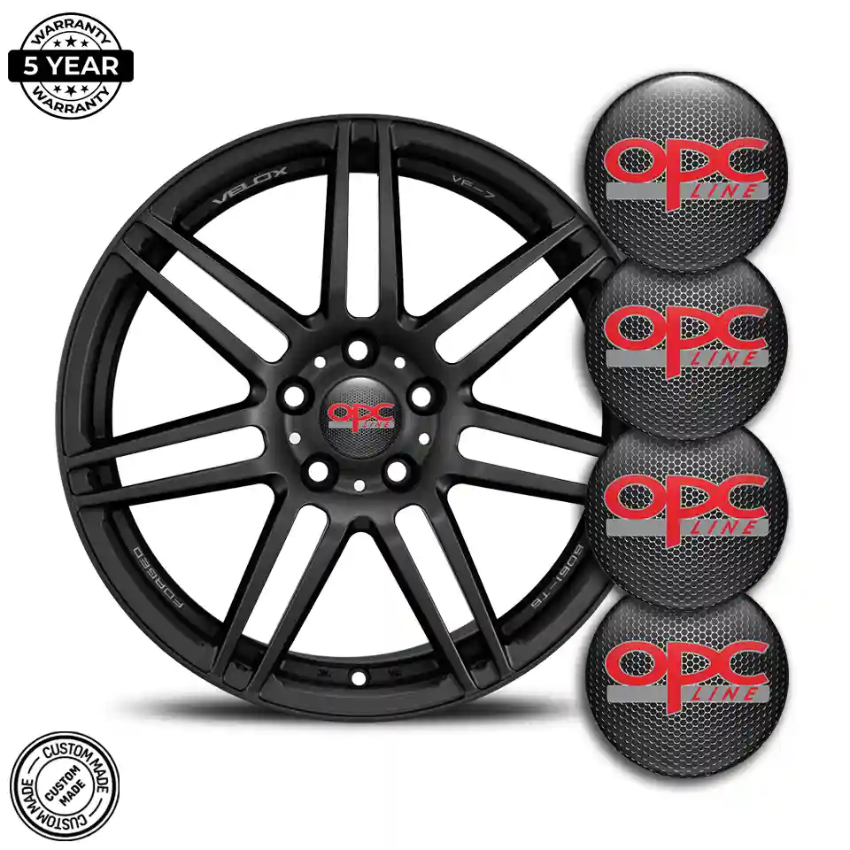 Opel OPC Emblem Wheel Center Caps Stylish Design