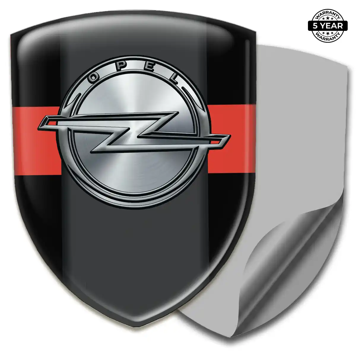 Opel Polyurethane Domed Sticker Cabin Style